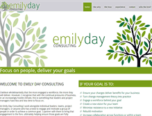 Tablet Screenshot of emilydayconsulting.com